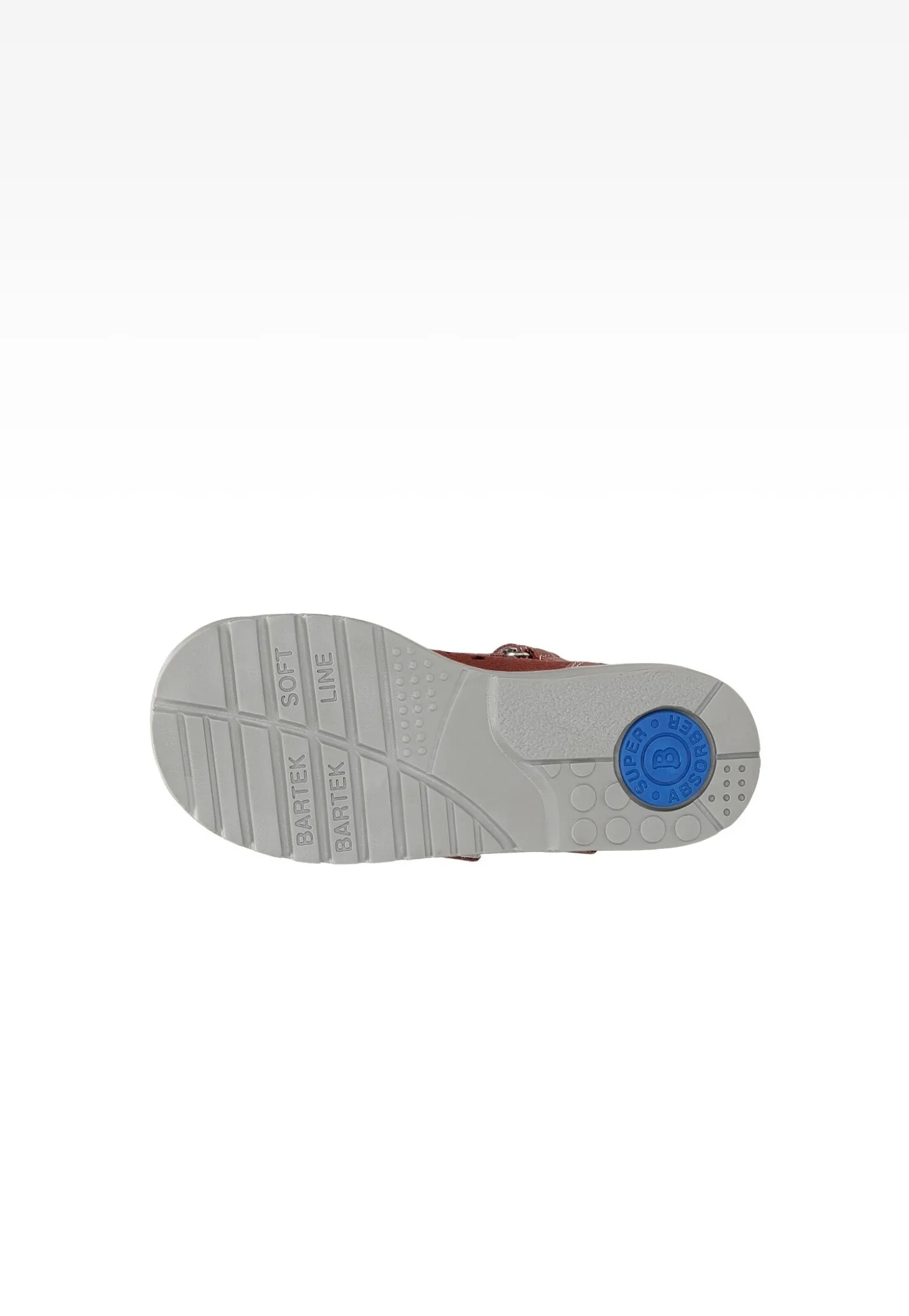 Bordowe sandały zabudowane BARTEK 86803-026