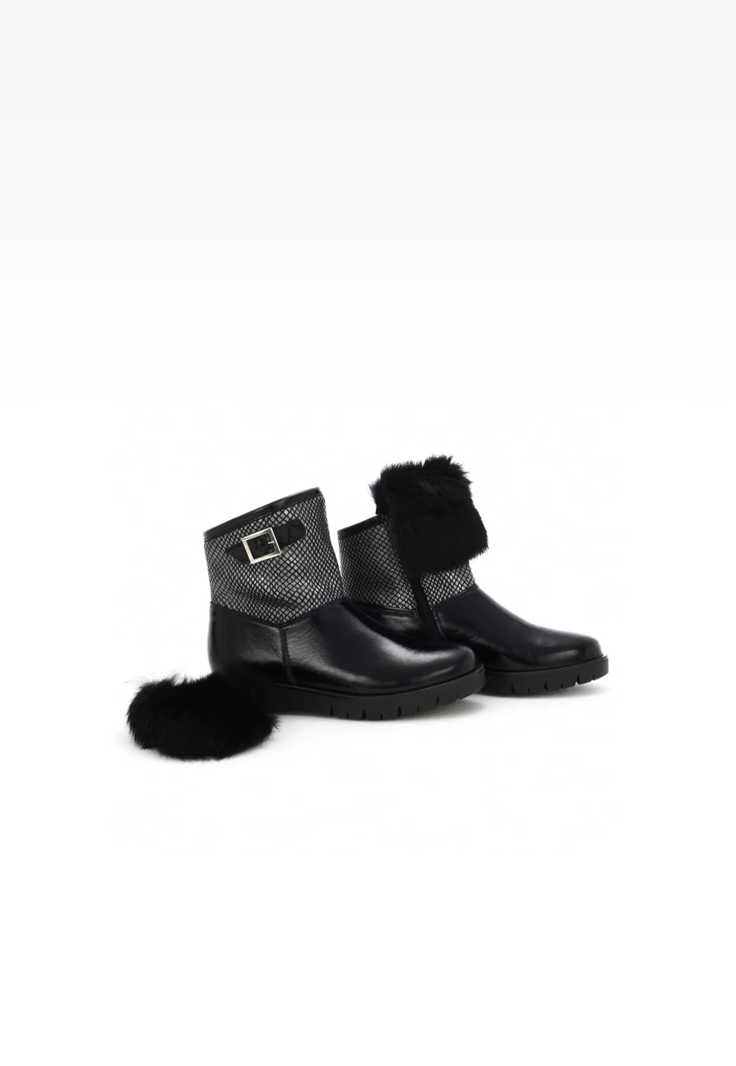 Botki BARTEK T-24406/SZ/1R7, dla dziewcząt, czarny