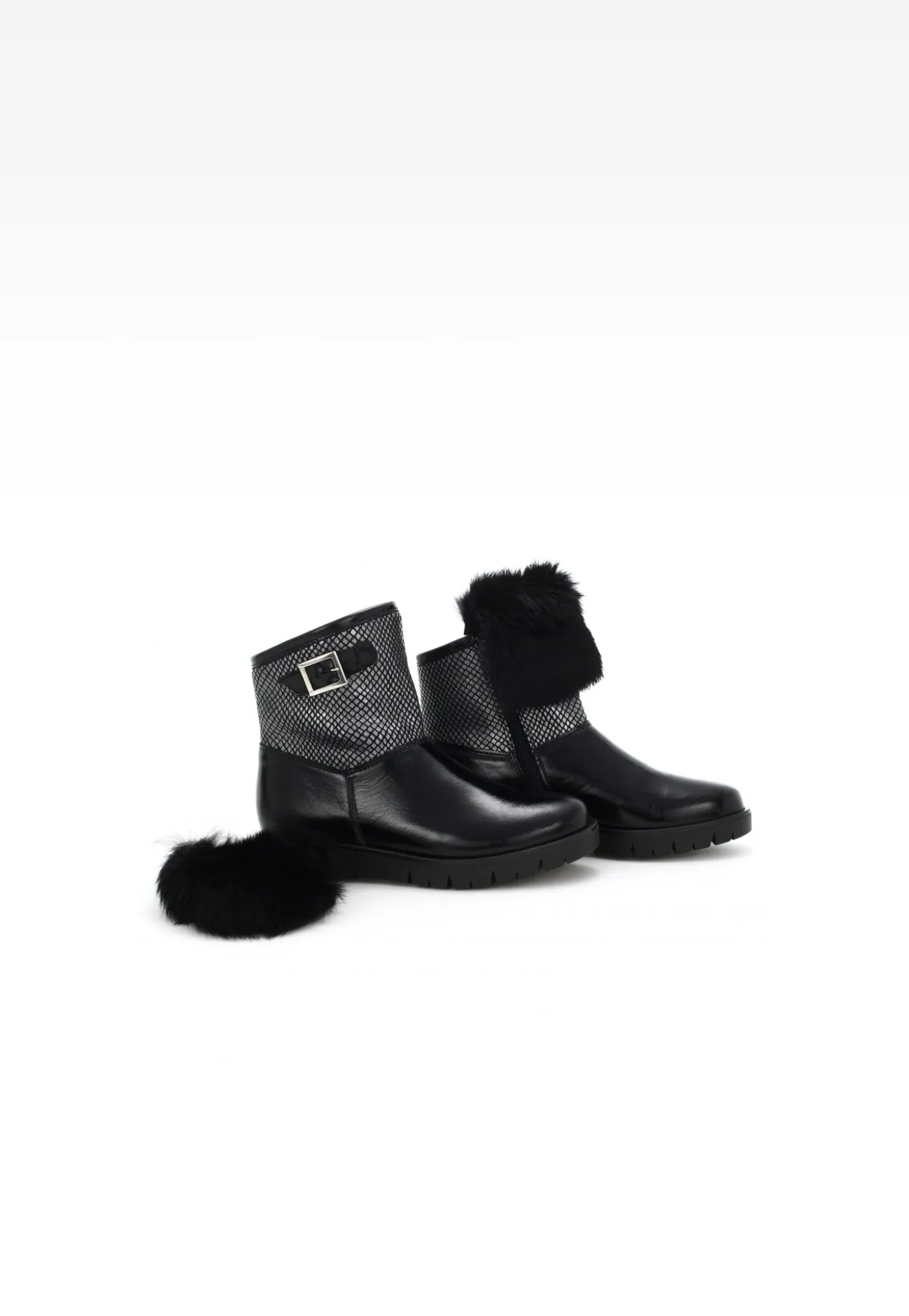 Botki BARTEK T-27406/SZ/1R7, dla dziewcząt, czarny
