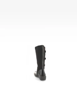 Kozaki ocieplane BARTEK T-242270/66N, dla dziewcząt, brązowo-złoty