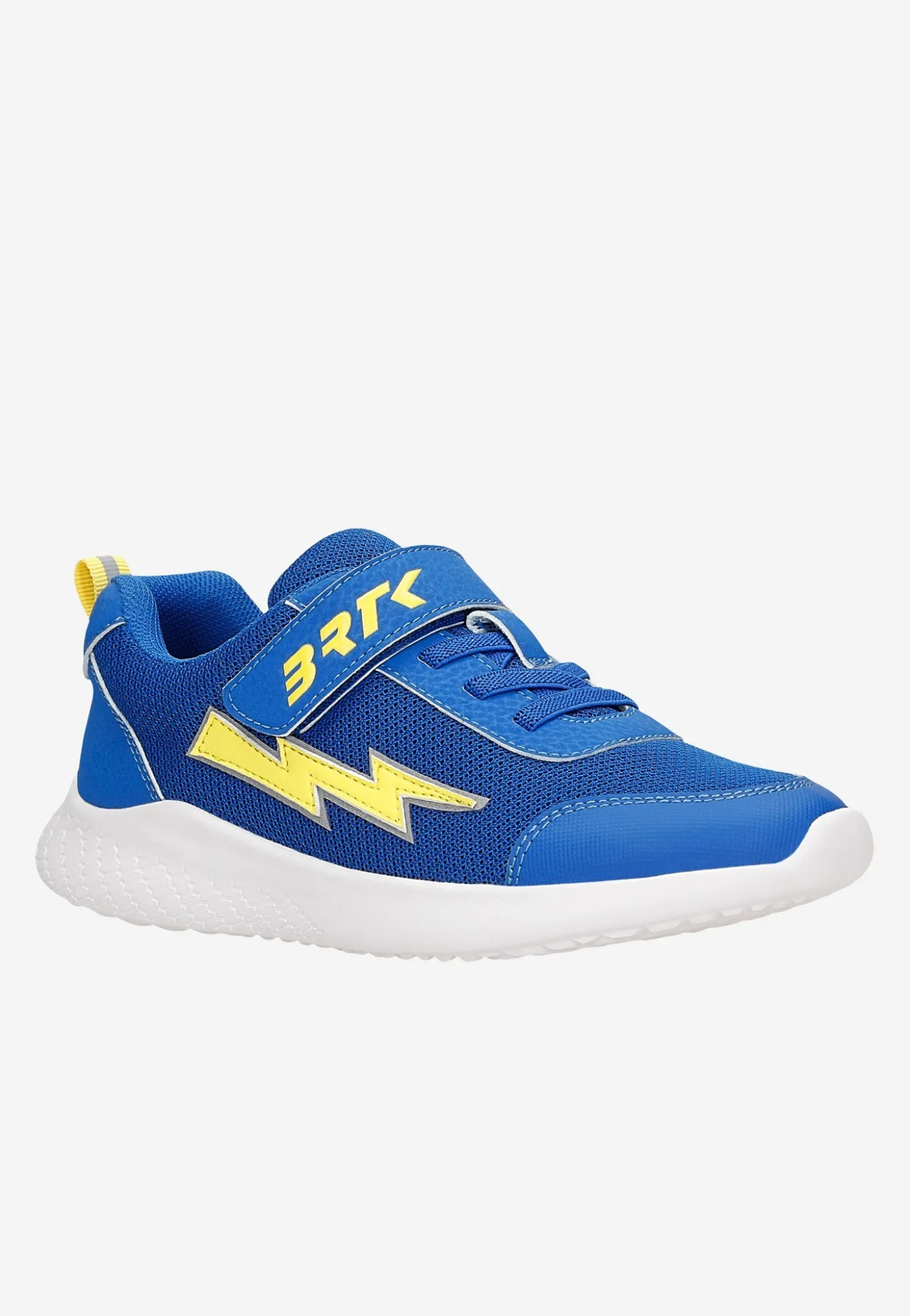 Niebieskie sneakersy BARTEK z żółtą błyskawicą 87006-16