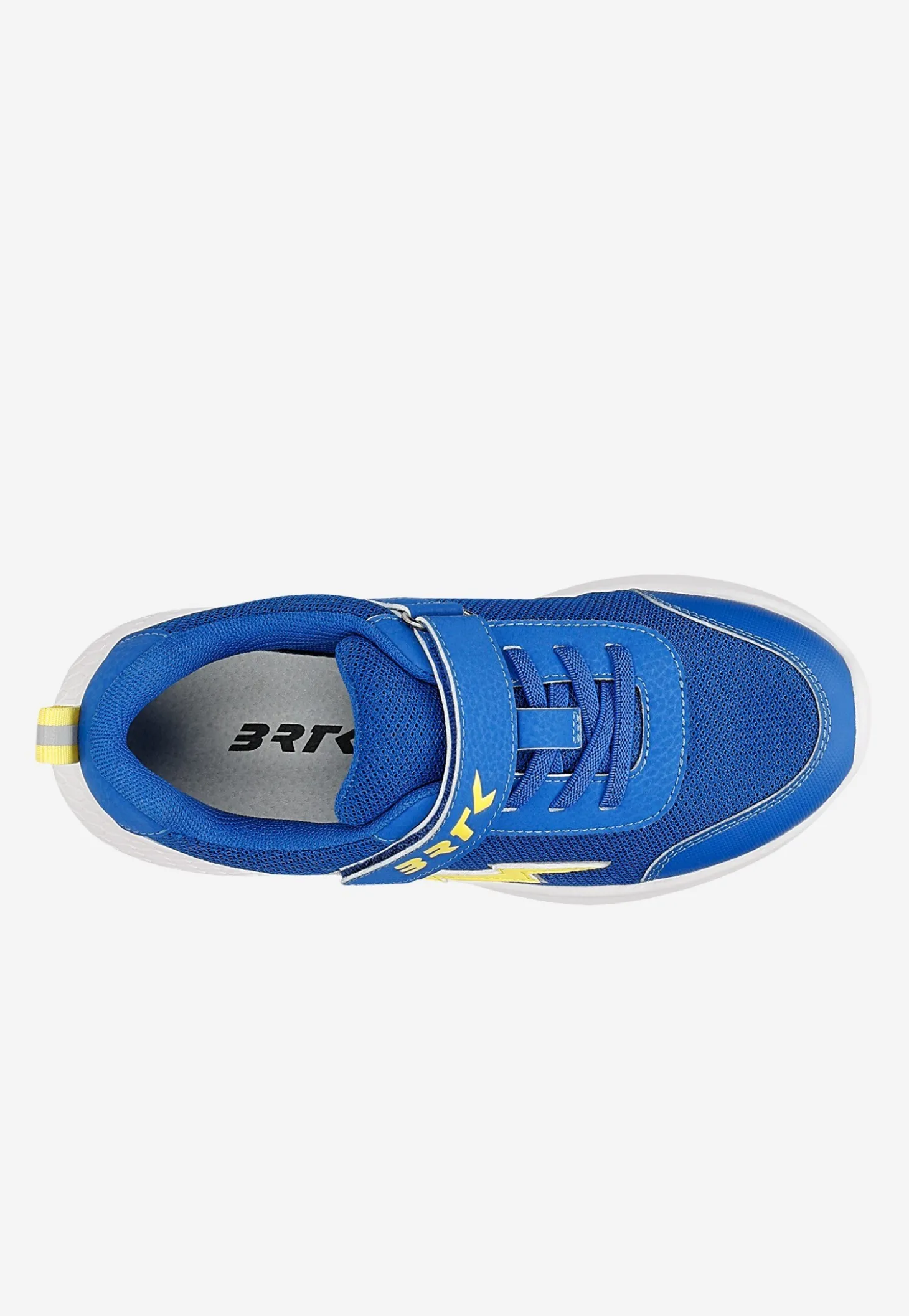 Niebieskie sneakersy BARTEK z żółtą błyskawicą 87006-16