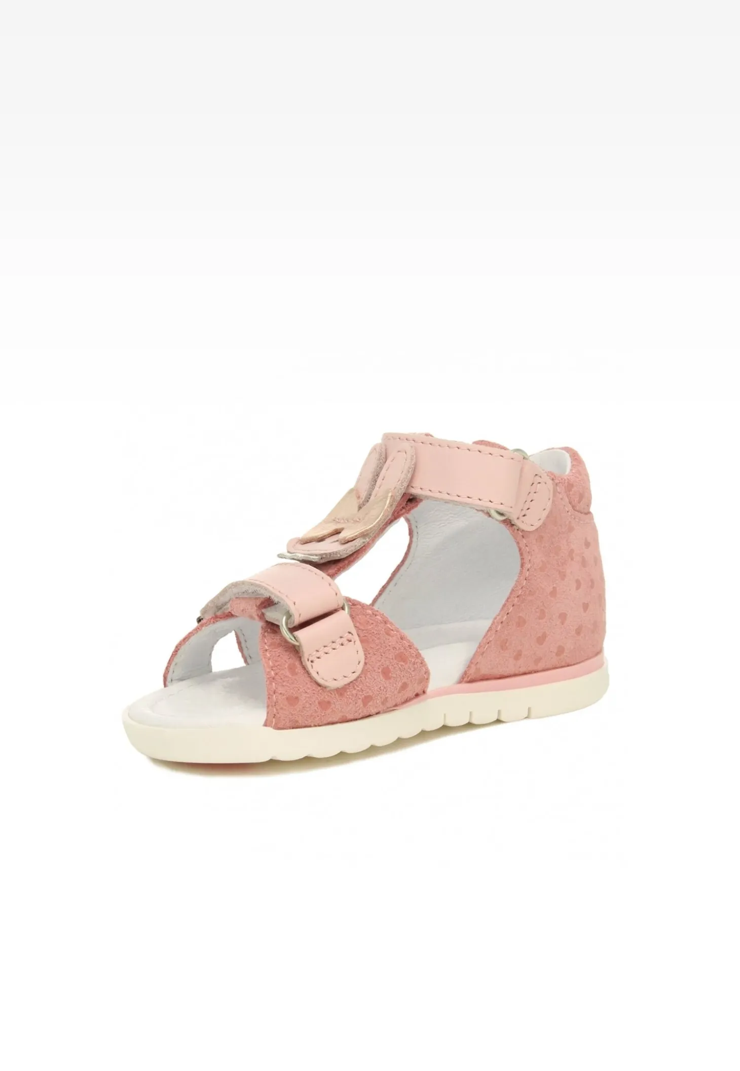 Sandały BARTEK 11414007, dla dziewcząt, jasny róż