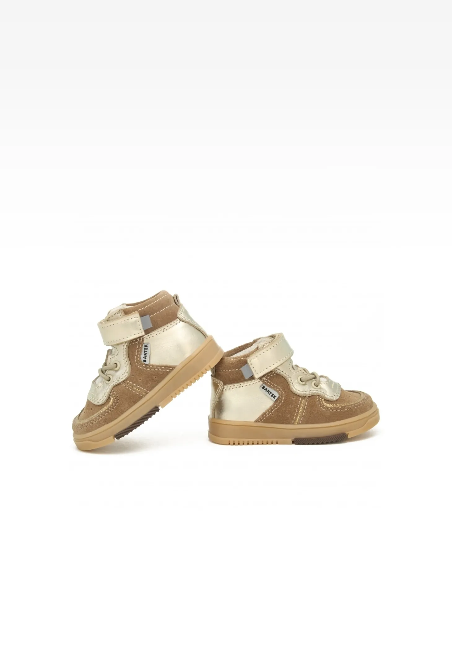 Sneakers BARTEK 11583004, beżowo-złoty