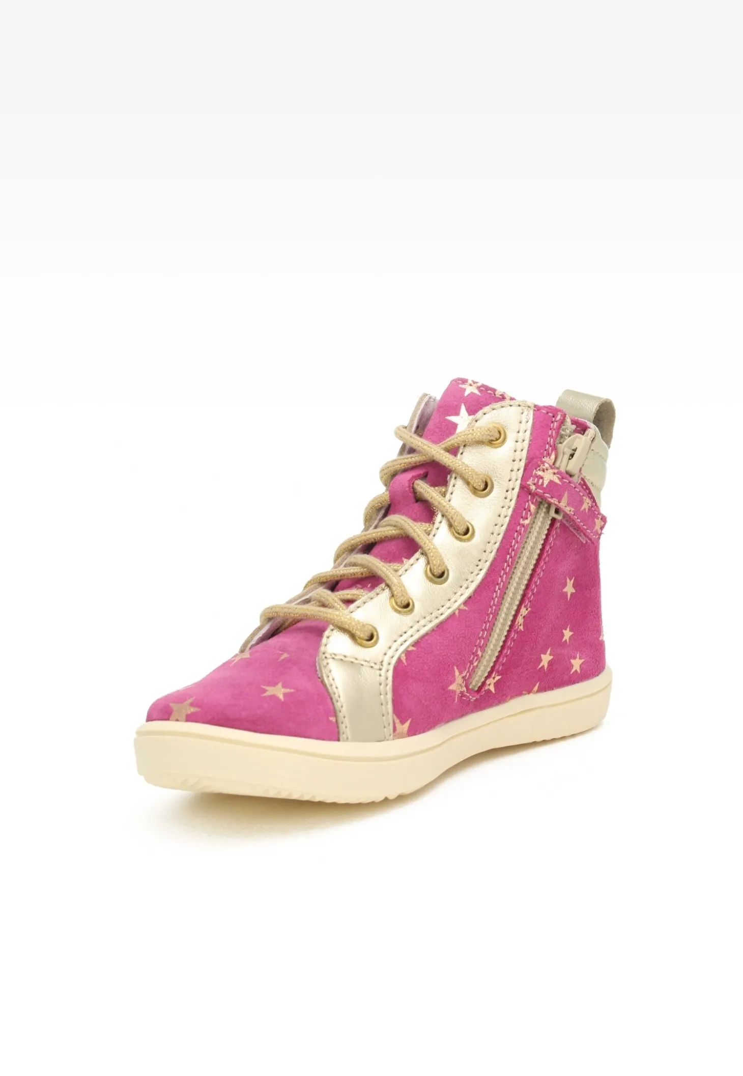 Sneakers BARTEK 17359-027, dla dziewcząt, ciemno różowy