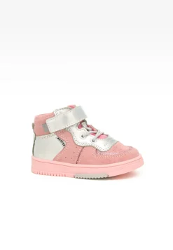 Sneakers BARTEK 11583007, dla dziewcząt, różowo-srebrny