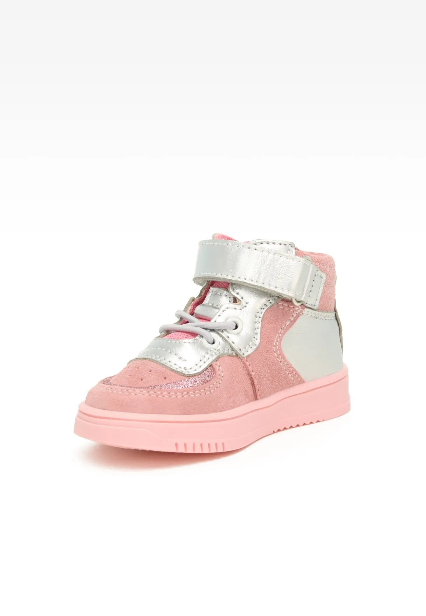Sneakers BARTEK 11583007, dla dziewcząt, różowo-srebrny
