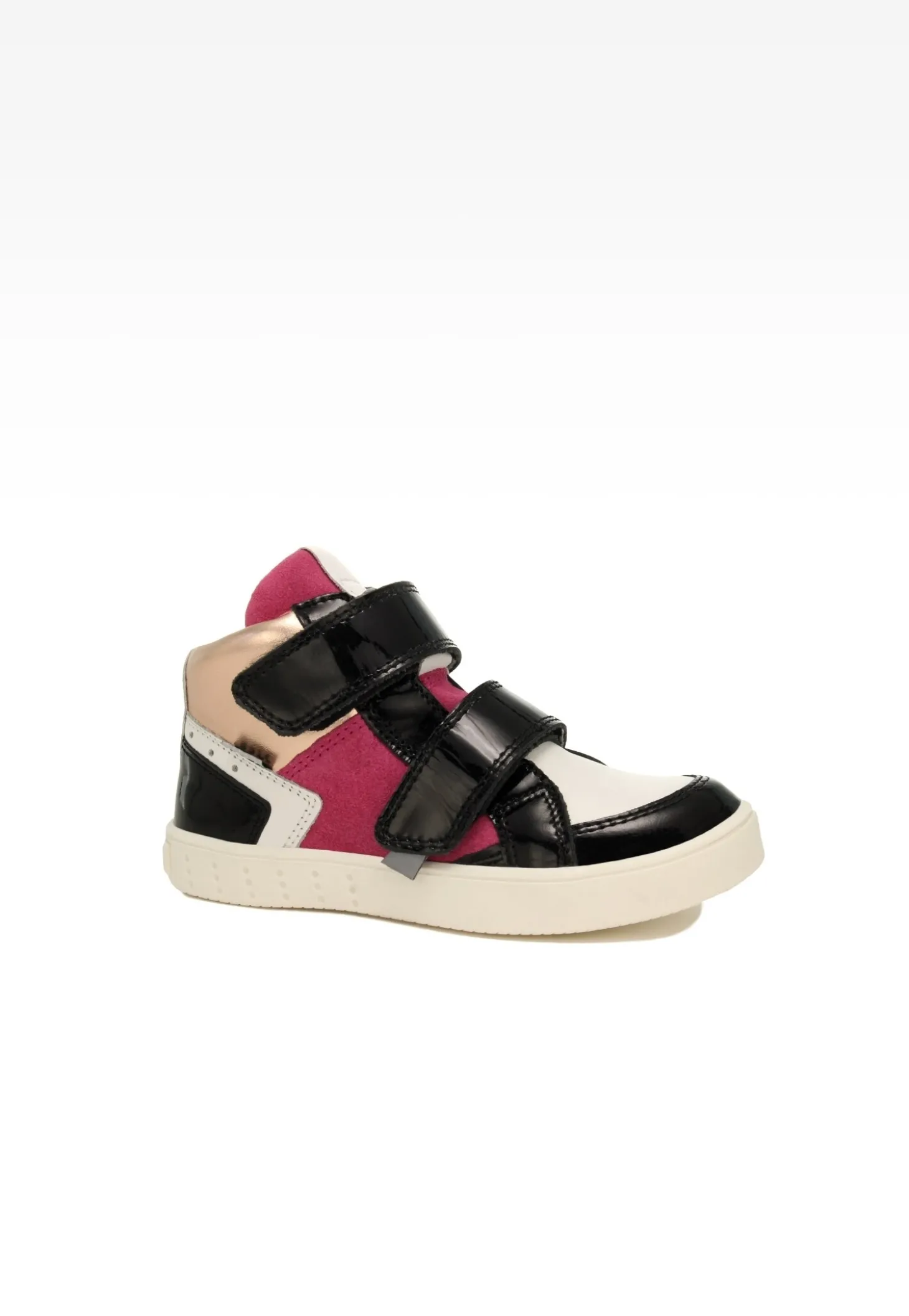 Sneakers BARTEK 27414-023, dla dziewcząt, biało-czarny