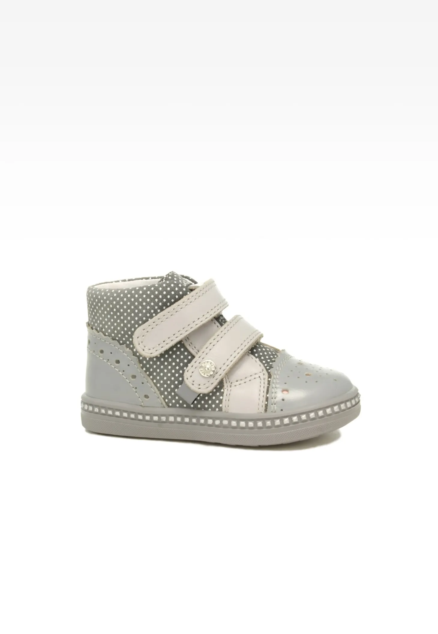 Sneakers BARTEK 91764-028, dla dziewcząt, szary