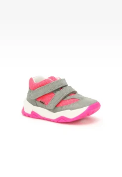 Sneakers BARTEK 11131011, dla dziewcząt, szaro-różowy