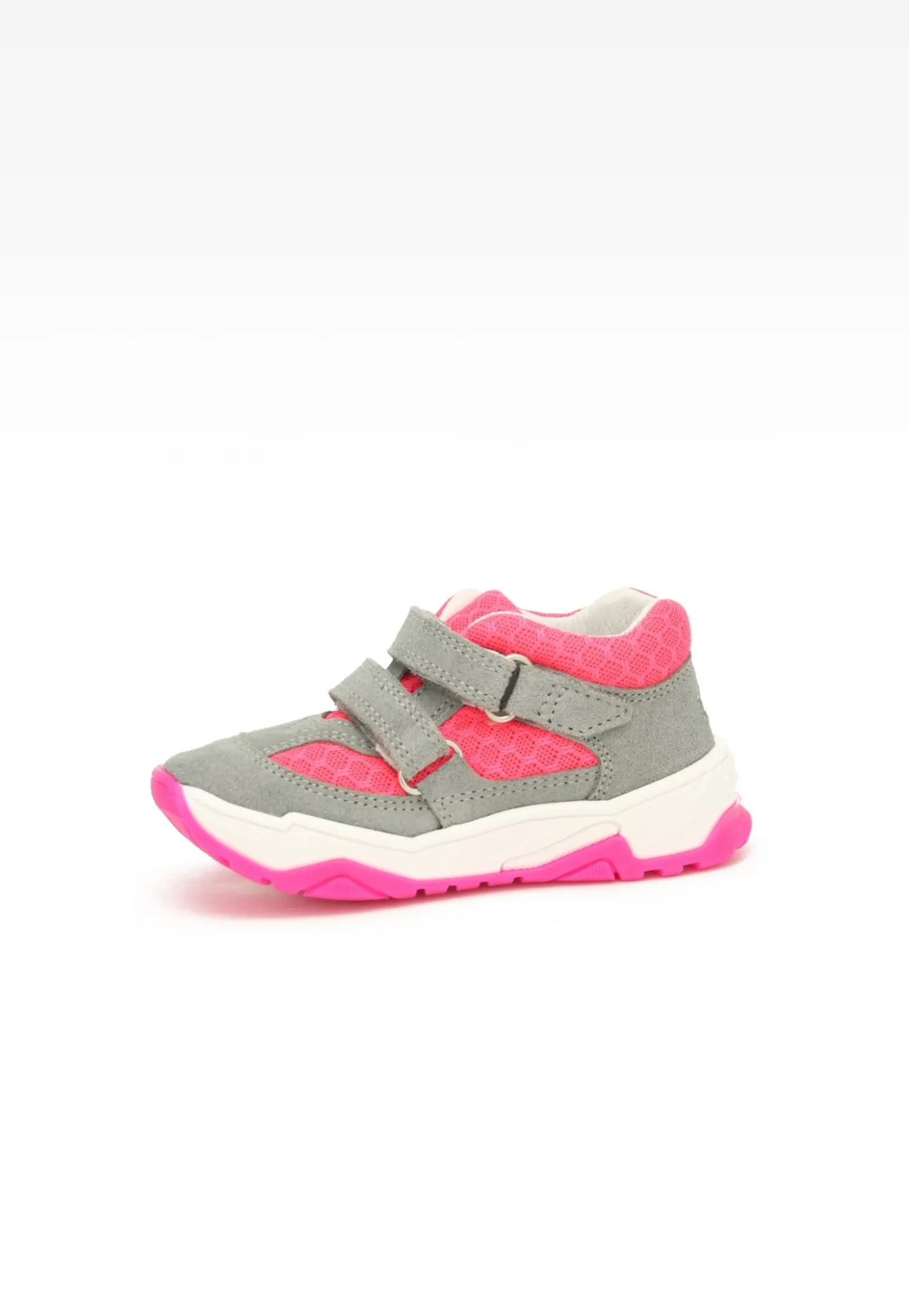 Sneakers BARTEK 11131011, dla dziewcząt, szaro-różowy
