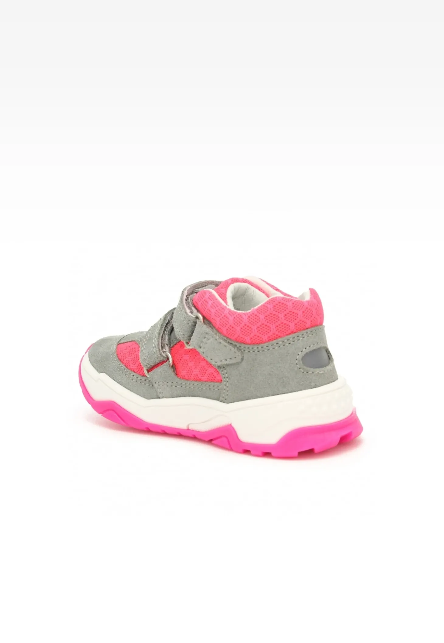 Sneakers BARTEK 11131011, dla dziewcząt, szaro-różowy
