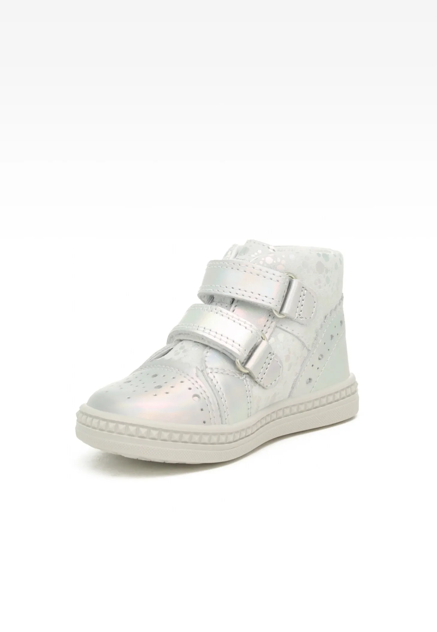 Sneakers BARTEK 091764-025 II, dla dziewcząt, biało-srebrny