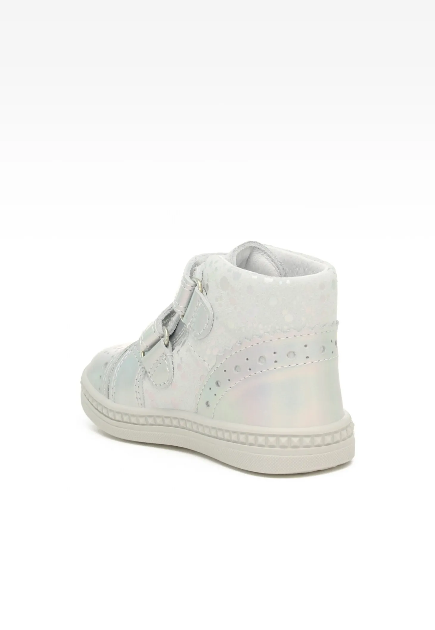 Sneakers BARTEK 091764-025 II, dla dziewcząt, biało-srebrny