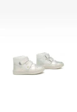 Sneakers BARTEK 091764-025 II, dla dziewcząt, biało-srebrny