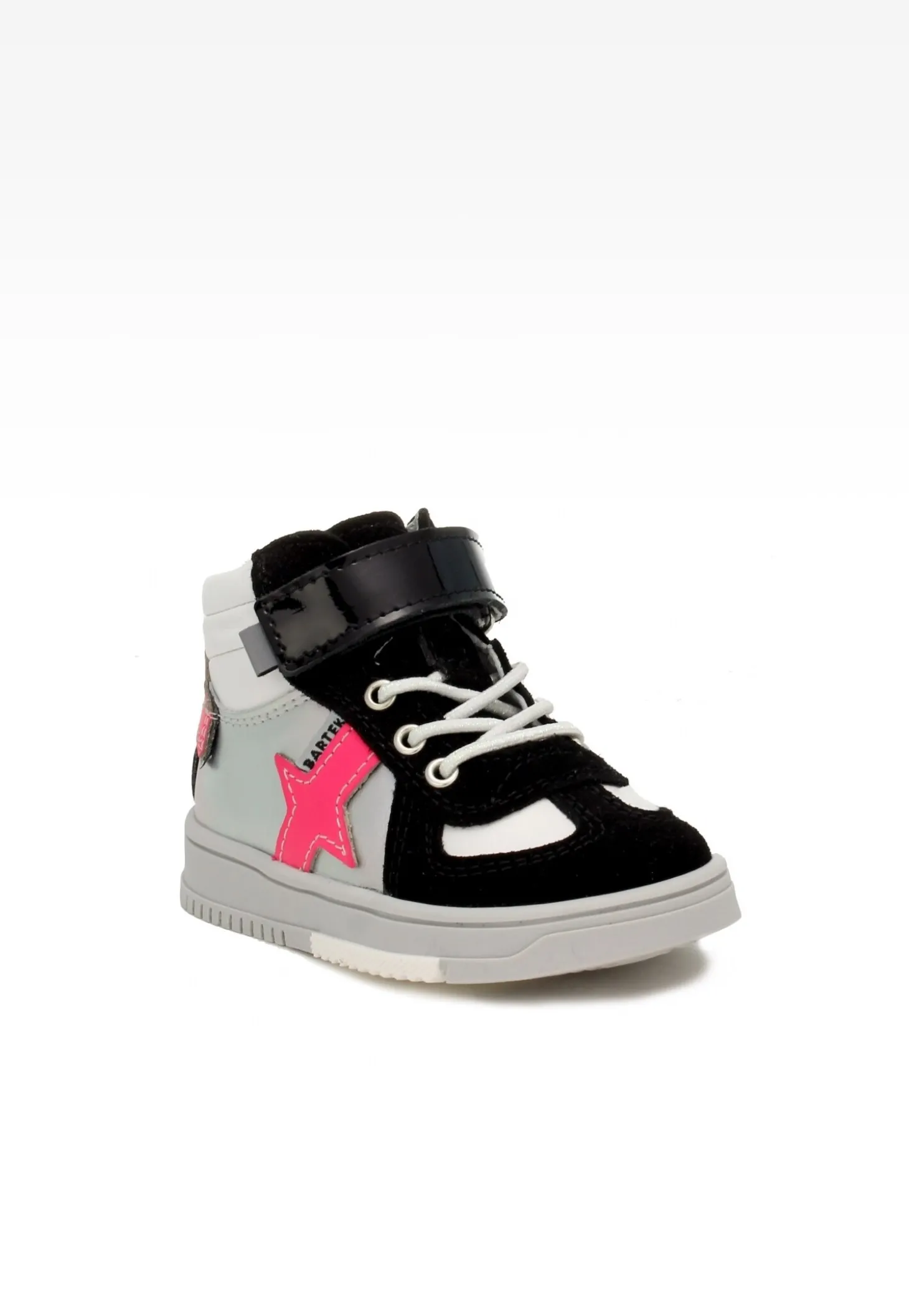 Sneakers BARTEK 11577012 ll, dla dziewcząt, biało-czarny