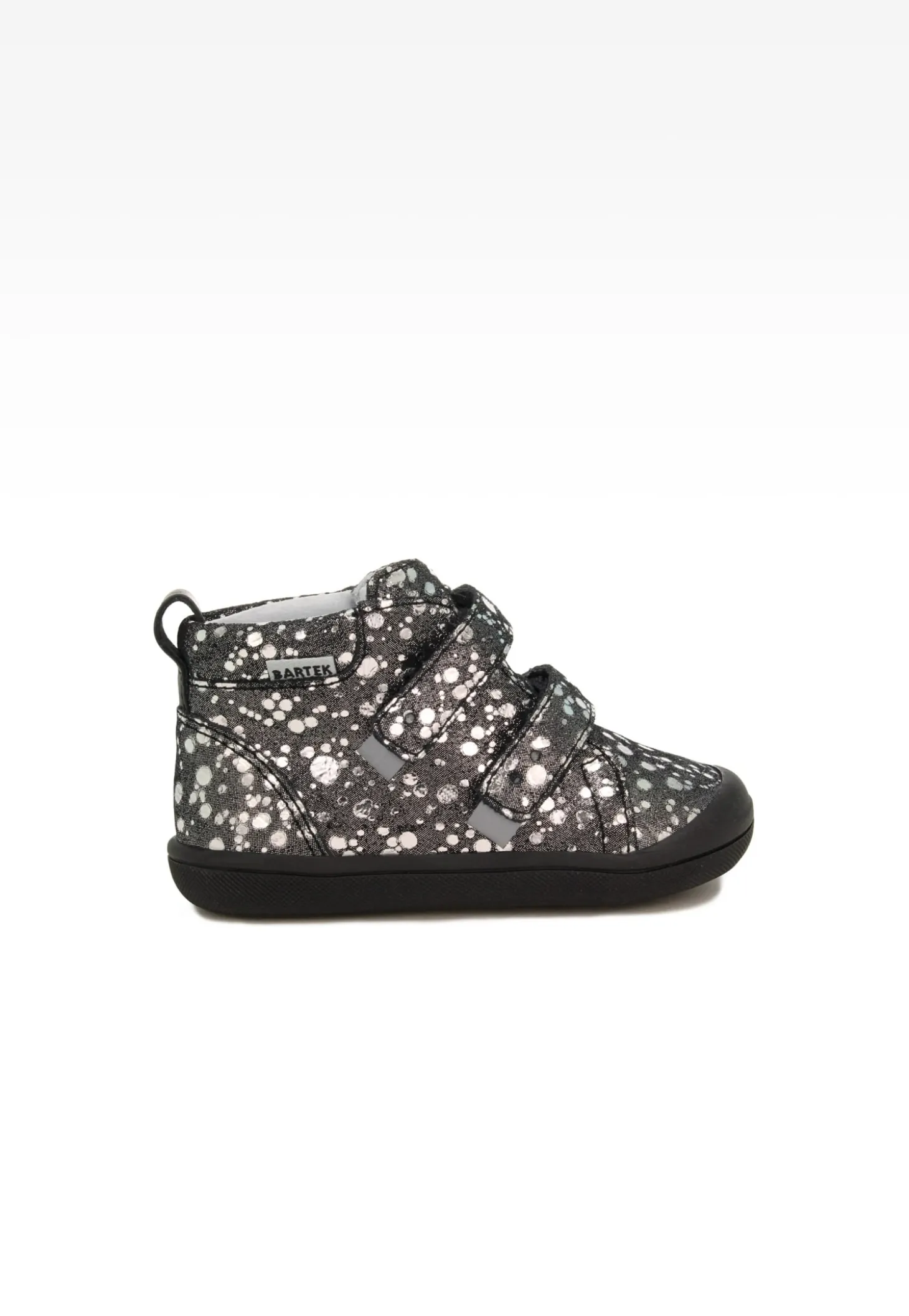 Trzewiki BARTEK 11025136, dla dziewcząt, czarno-srebrny